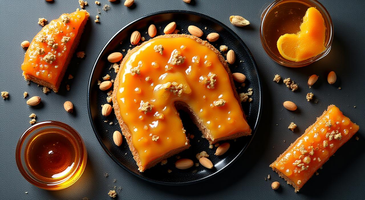 Composizione artistica di dolci fusion italo-magrebini